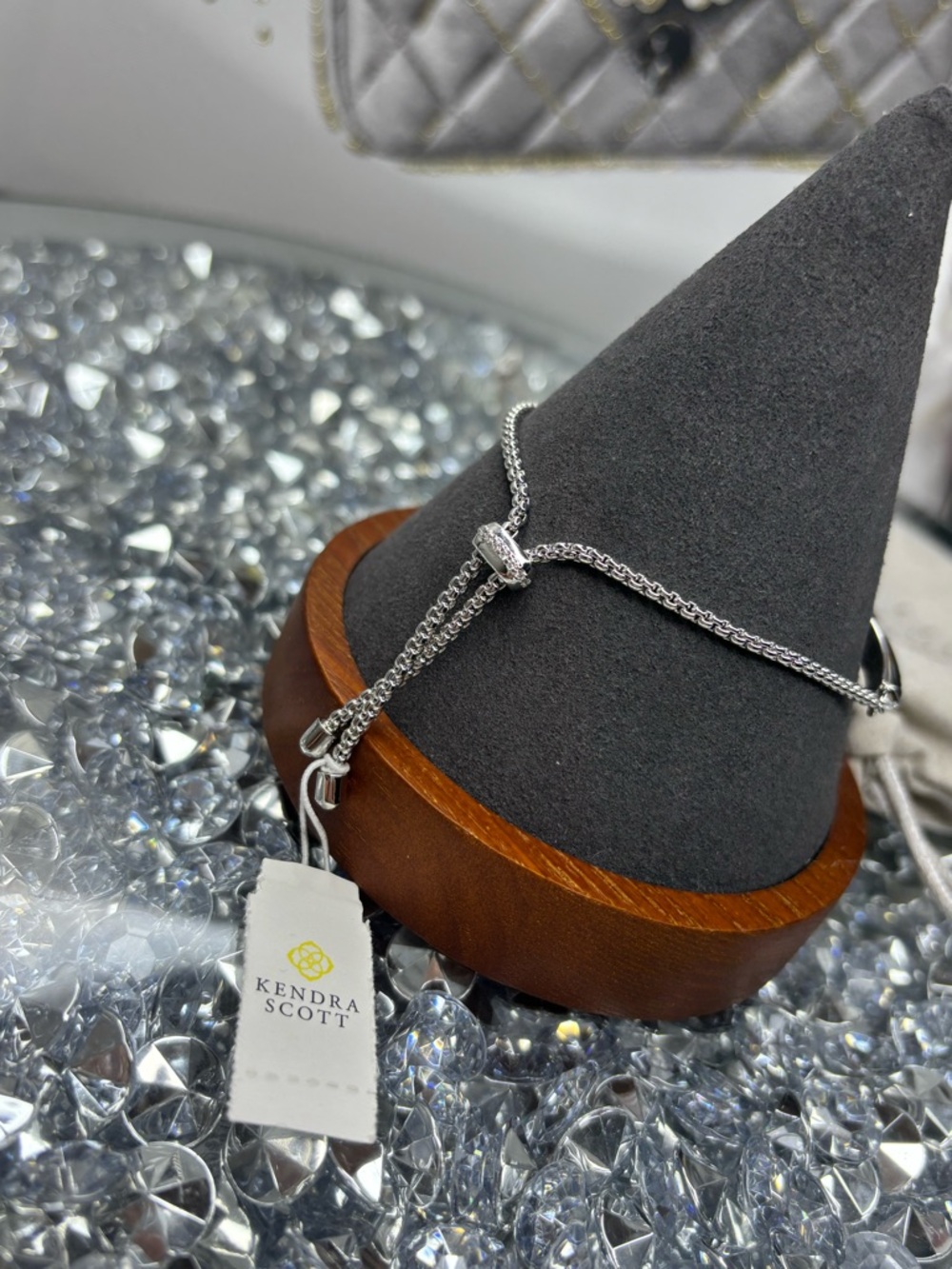 Kendra Scott Silver Textured Bangle Bracelet - Picture 4 of 9